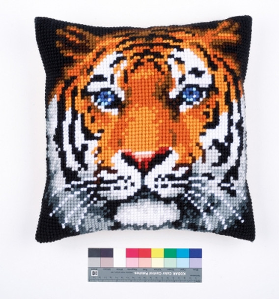 PNV162358  Vervaco Cross stitch kit Tiger Cushion