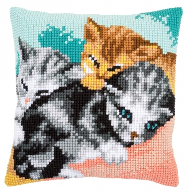 PNV165781 Vervaco Cute Kittens Cushion