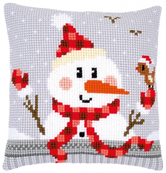 PNV168751 Vervaco Snowman Cushion