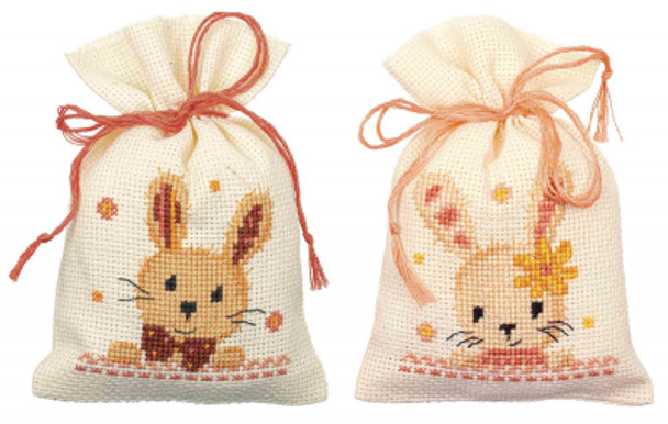 PNV187953 Vervaco Sweet Bunnies Bags (set of 2)