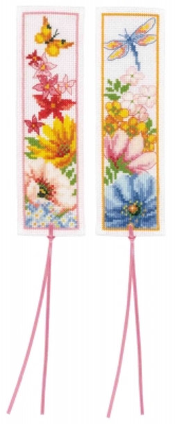 PNV184423 Vervaco Bookmark Flowers (Set of 2)