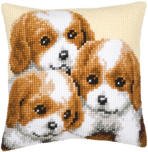 PNV8507 Vervaco Nordic 3 Puppies - Cushion