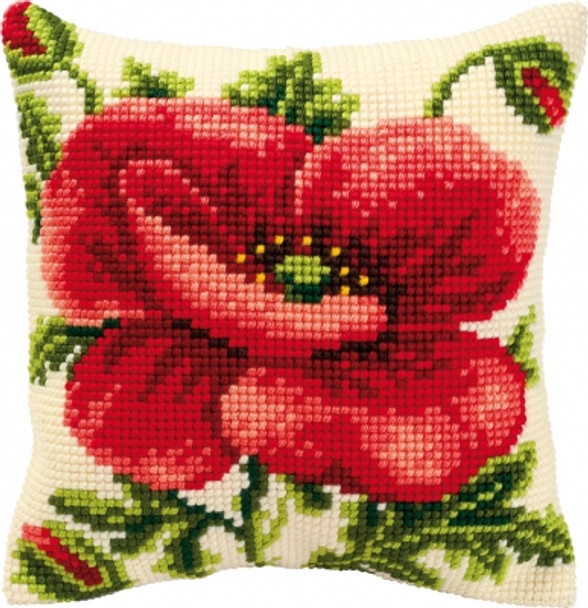 PNV8703 Vervaco Oriental Poppy - Cushion