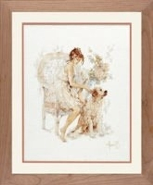 PN7951 Lanarte Kit Girl in Chair with Dog