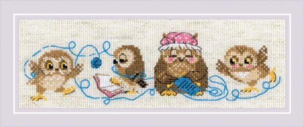 RL1936 Riolis Counted Cross Stitch Kit The Owl Family