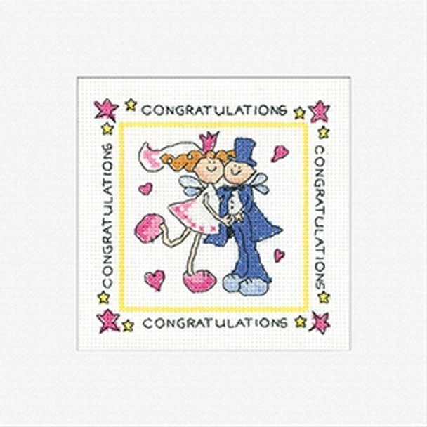 HCK1413 Heritage Crafts Kit Fairy Wedding-Cards (3 pack) by Karen Carter