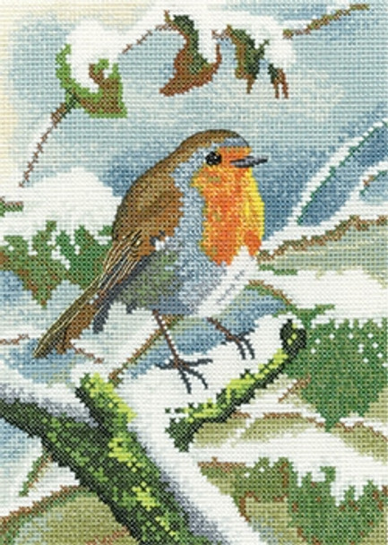 HCK1553 Heritage Crafts Kit Robin in Winter - Nigel Artingstall Wildlife