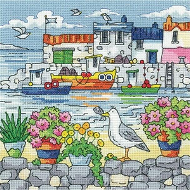 HCK1567 Heritage Crafts Geranium Shore - By the Sea by Karen Carter