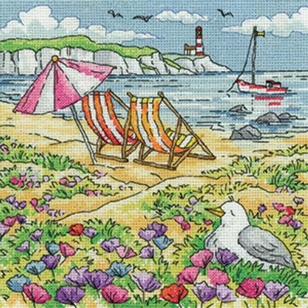 HCK1578A Heritage Crafts Kit Summer Shore -  By the Sea  the Karen Carter Collection