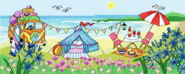 BTXJR33 Glamping Fun - FUN! - by Julia Rigby BOTHY THREADS Counted Cross Stitch KIT