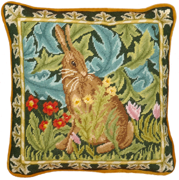 BTTAC11 Woodland Hare Tapestry -  by William Morris BOTHY THREADS Needlepoint KIT