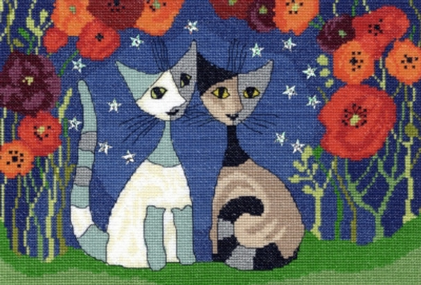 BTXRW2 Poppy Nights - Rosina Wachtmeister BOTHY THREADS Counted Cross Stitch KIT