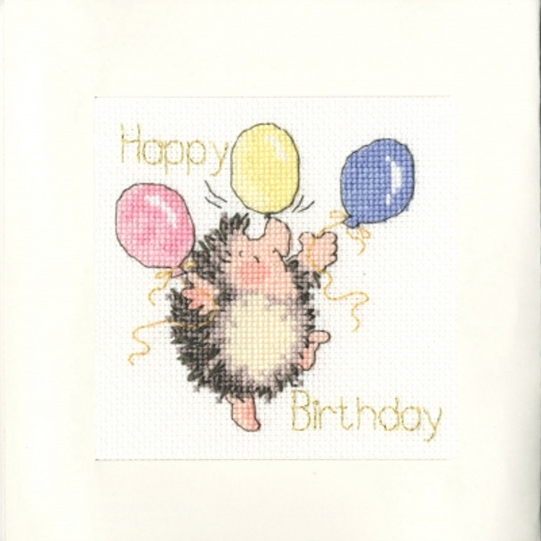 BTXGC23 Birthday Balloons -  Margaret Sherry - Greeting Card  BOTHY THREADS Counted Cross Stitch KIT