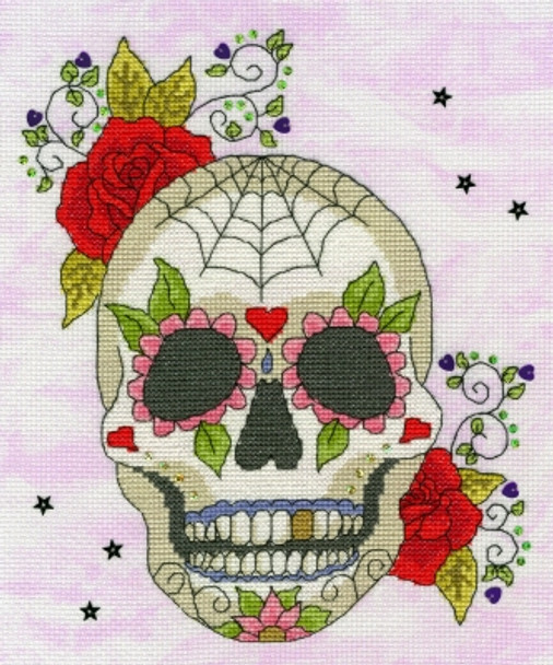 BTXBD8 Sugar Skull - Halloween BOTHY THREADS Counted Cross Stitch KIT