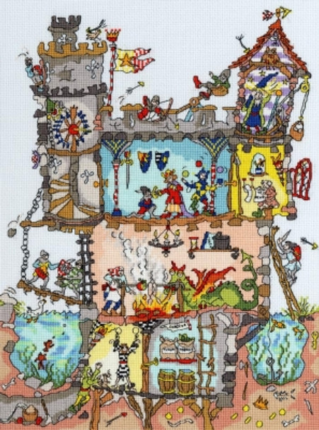 BTXCT19 Castle - Amanda Loverseed - Cut Thru‘ BOTHY THREADS Counted Cross Stitch KIT