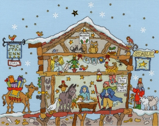 BTXCT27 Nativity - Amanda Loverseed - Cut Thru‘ BOTHY THREADS Counted Cross Stitch KIT