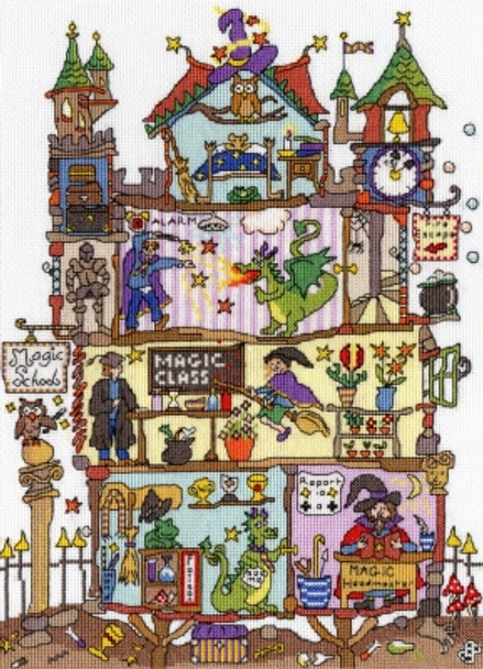 BTXCT31 Magic School - Amanda Loverseed - Cut Thru Bothy Threads Counted Cross Stitch KIT