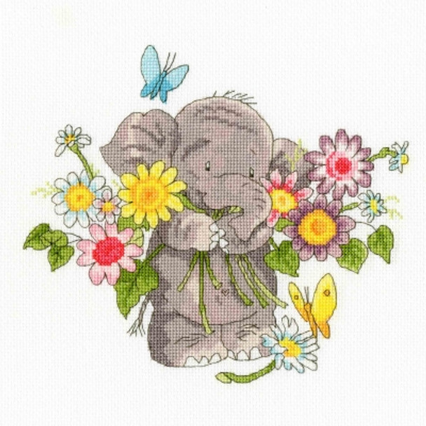 BTXEL2 Jumbo Bouquet  Elly Collection by Simon Taylor Kielty Bothy Threads Counted Cross Stitch KIT