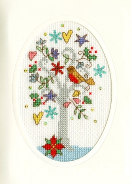 BTXMAS22 Winter Wishes - Christmas Cards  Kim Anderson Bothy Threads Counted Cross Stitch KIT