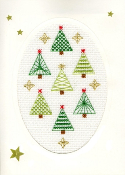 BTXMAS23 Christmas Forest - Christmas Cards Bothy Threads Counted Cross Stitch KIT