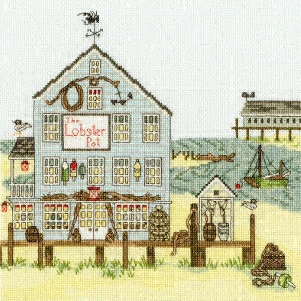 BTXSS8 The Lobster Pot - New England - by Sally Swannell BOTHY THREADS Counted Cross Stitch KIT