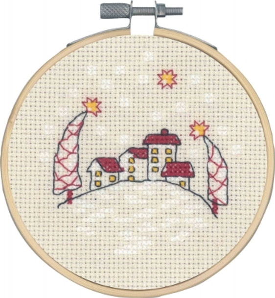 130295 Houses Cross Stitch  Kit Permin 