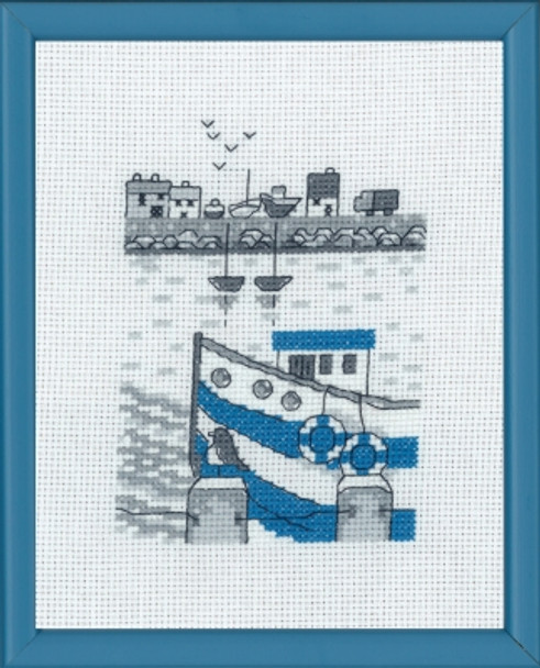 139117 Fishing Boat Cross Stitch Kit Permin