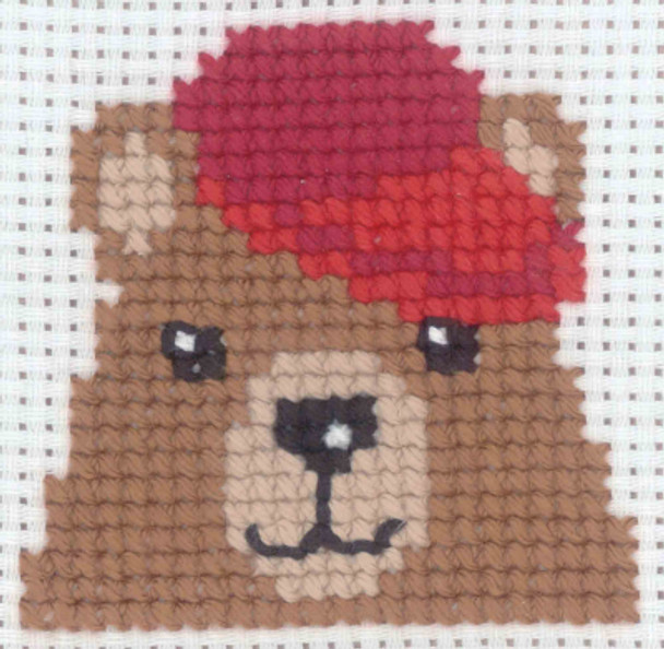 141147 Bear Permin Counted Cross Stitch Kit