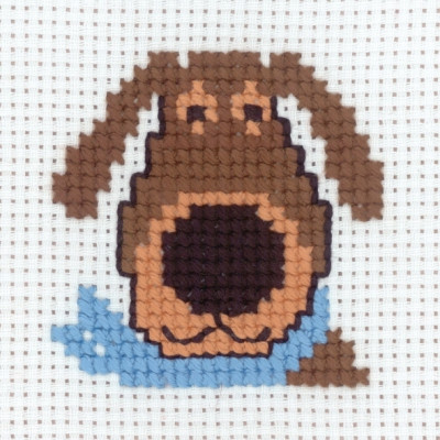 149339 Permin Cross stitch Dog - Mini Kit