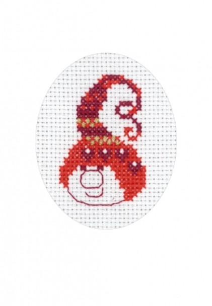 177206 Christmas - Card Permin Counted Cross Stitch Kit 