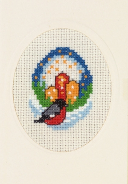 178235 Light & Bullfinch Permin Counted Cross Stitch Kit 
