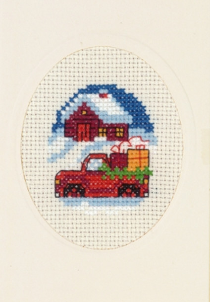 178234 Red Truck Permin Counted Cross Stitch Kit 