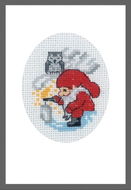 179281 Bird House Card Permin Counted Cross Stitch Kit 