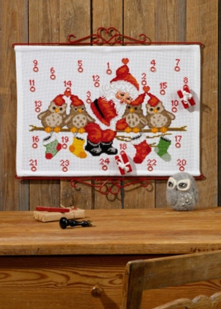 347257 Permin Kit Owls Advent Calendar