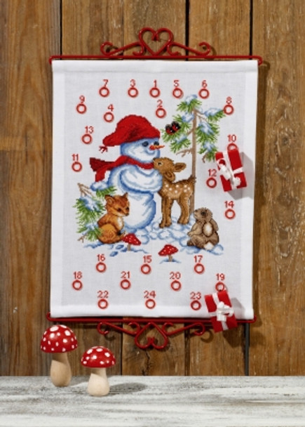 347260 Permin Kit Snowman Advent Calendar