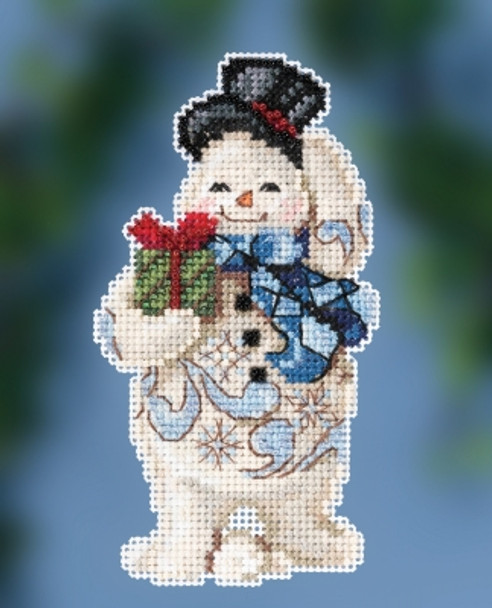 JS202011 Mill Hill Jim Shore Kit Gift Giving Snowman by Jim Shore (2020)