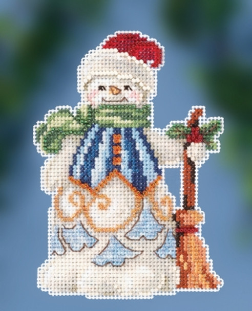 JS202013 Clean Sweep Snowman by Jim Shore (2020)