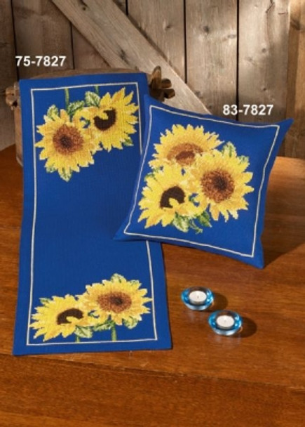 757827 Permin Kit Sunflowers - Runner (Left)