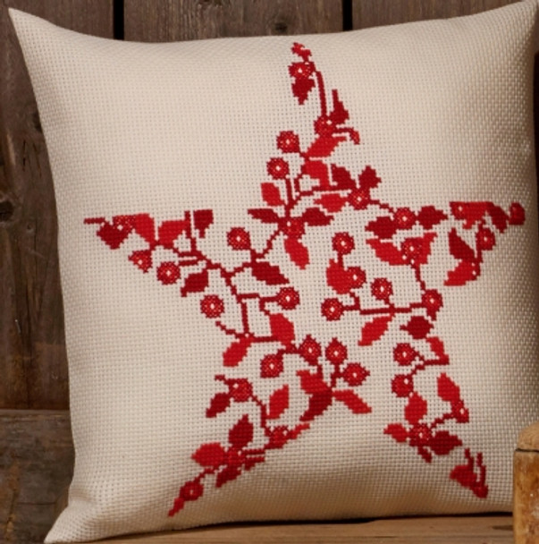 837641 Permin Kit Christmas Berries - Cushion