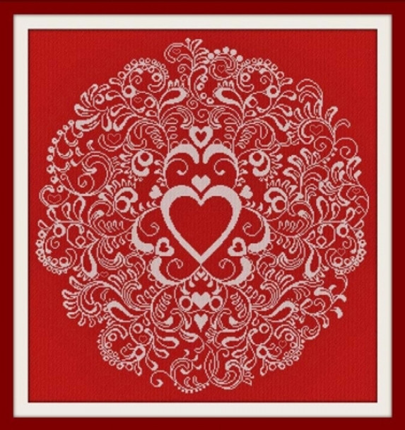 AAN352 From My Heart Alessandra Adelaide Needleworks Counted Cross Stitch Pattern