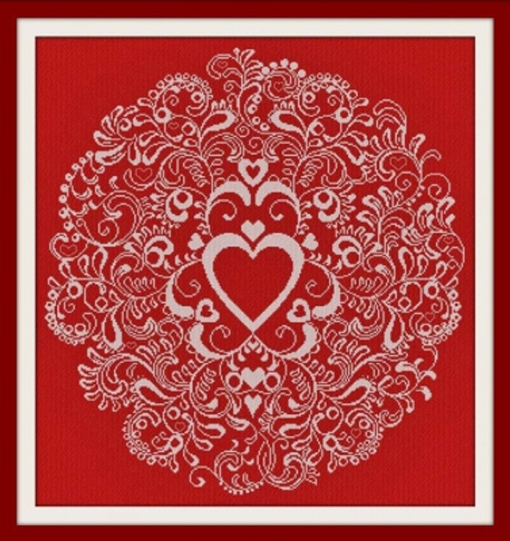 AAN352S From My Heart Alessandra Adelaide Needleworks Counted Cross Stitch Pattern