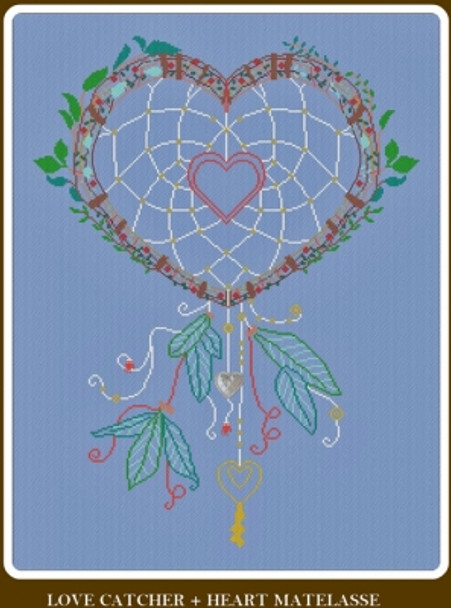 AAN360C Love Catcher - Celtic Heart Alessandra Adelaide Needleworks Counted Cross Stitch Pattern