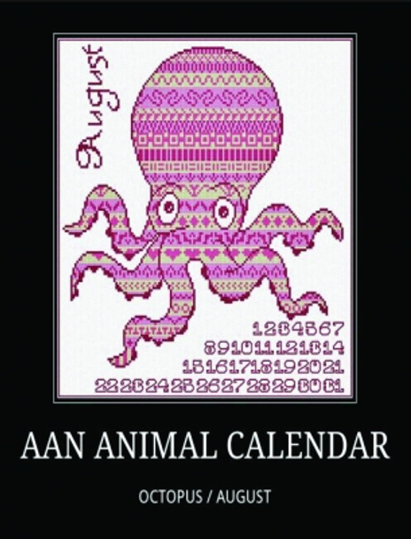 AAN503 August - Octopus - AAN Calendar Alessandra Adelaide Needleworks
