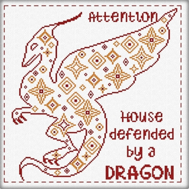 AAN542 Attention Dragon Alessandra Adelaide Needleworks