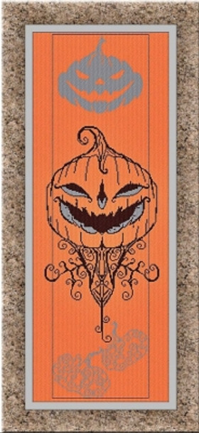 AAN629 Pumpkin Banner 118 x 372 Alessandra Adelaide Needleworks