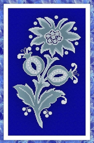 AAN590 Frozen Flower #1 Alessandra Adelaide Needleworks