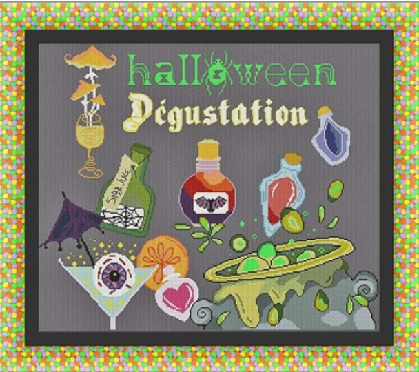 AAN567 Halloween Degustation 274 x 225  Alessandra Adelaide Needleworks