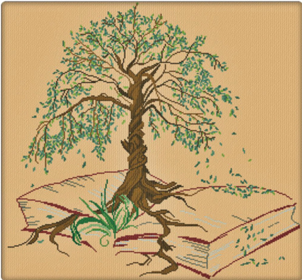 AAN681 Albero Della Conoscenza (Tree of Knowledge) 266 x 247 Alessandra Adelaide Needleworks