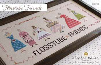 Flosstube Friends 341w x 136h by October House Fiber Arts 21-1455 YT