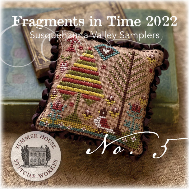 Fragments In Time 2022 - 5  51x 51  by Summer House Stitche Workes YT